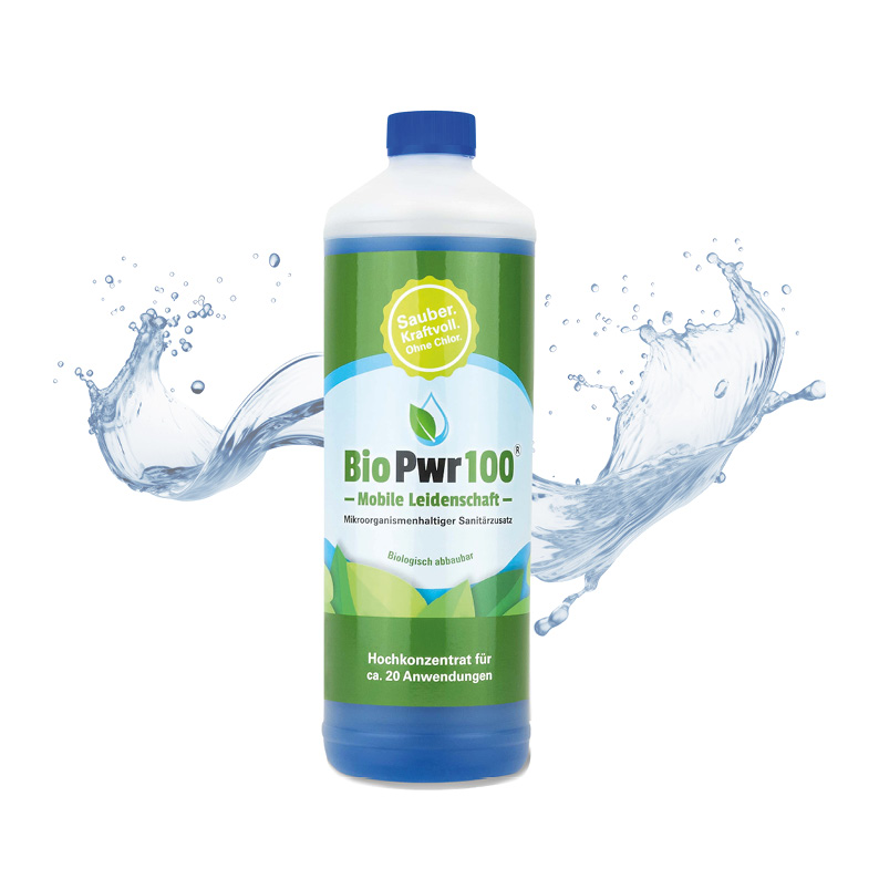 Pwr100 Sanitärflüssigkeit für mobile und stationäre Toilettenanlagen. 